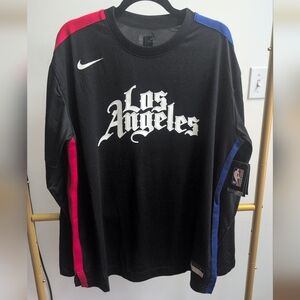 Nike Los Angeles Dri-FIT Black Long Sleeve Shirt Sz Large